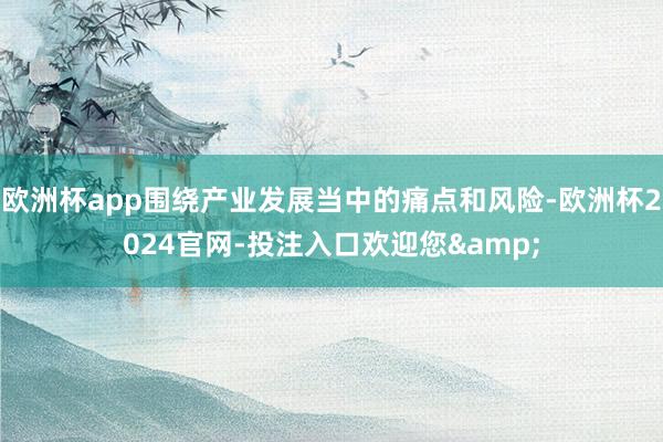 欧洲杯app围绕产业发展当中的痛点和风险-欧洲杯2024官网-投注入口欢迎您&
