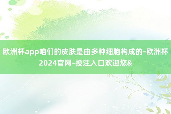 欧洲杯app咱们的皮肤是由多种细胞构成的-欧洲杯2024官网-投注入口欢迎您&