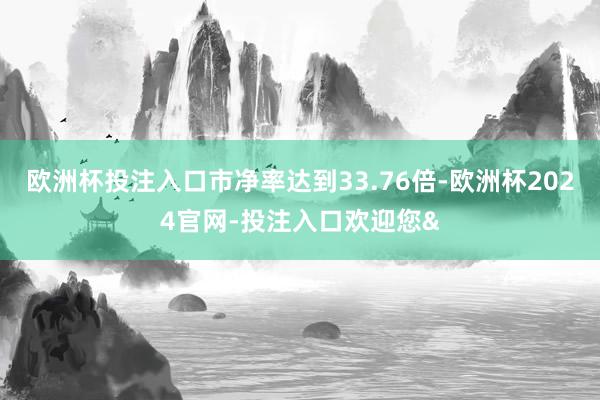 欧洲杯投注入口市净率达到33.76倍-欧洲杯2024官网-投注入口欢迎您&